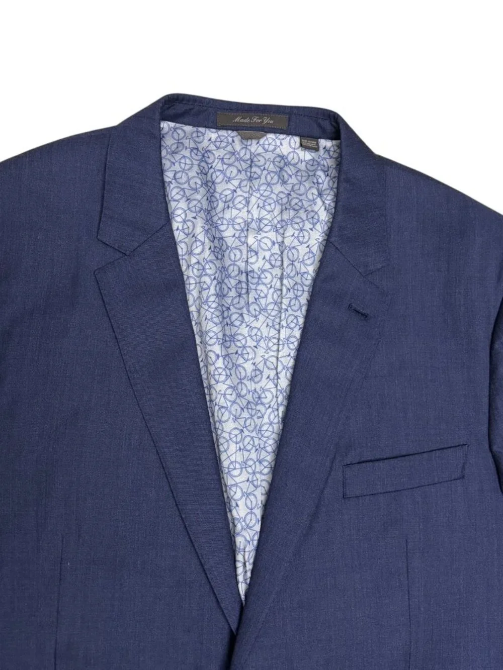 INDOCHINO WOOL Blazer Sport Coat Bicycle Luxury Business Formal Jacket Mens 48R
